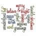 Sizzix Thinlits Dies By Tim Holtz 17/Pkg - Script Holiday Words