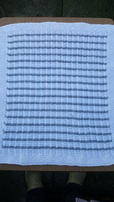 White and Silver Moses Basket/Buggy/Baby Seat Blanket