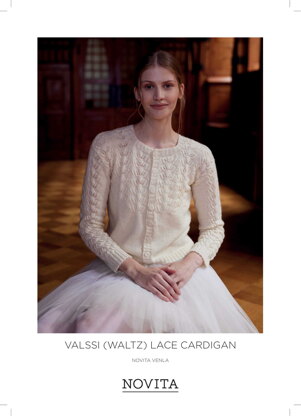 Valssi (Waltz) Lace Cardigan in Novita - 0070015 - Downloadable PDF