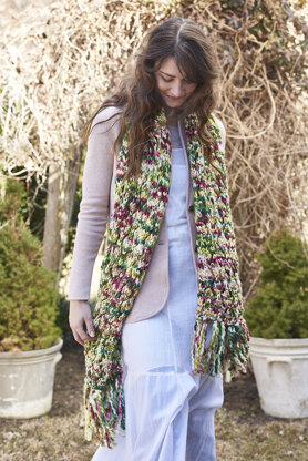 Crisantemo Scarf in Berroco Coco - Downloadable PDF