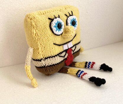 Pattern: Knitted Spongebob, amigurumi SpongeBob, knitted toy