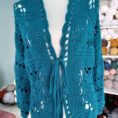 Vintage Garden Crochet Cardigan