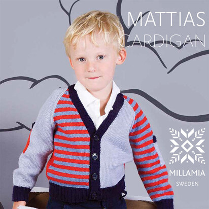 Mattias Cardigan in MillaMia Naturally Soft Merino