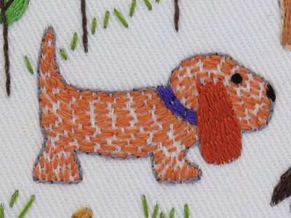 Stitchdoodles Dog Park Hand Embroidery Pattern