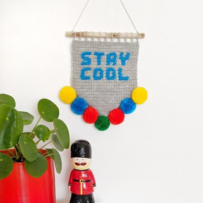 Stay Cool + Stay Wild wall hanging