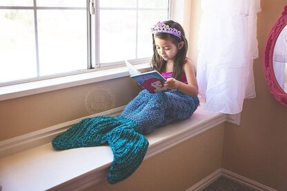 Mermaid Tail Blanket Crochet pattern by Crochet by Jennifer