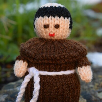 Medieval Monk Doll Knitting Pattern - Toy Knitting Pattern