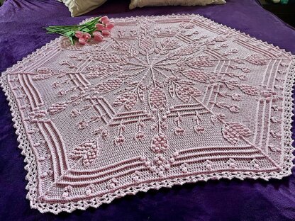 The Language of Tulips Blanket