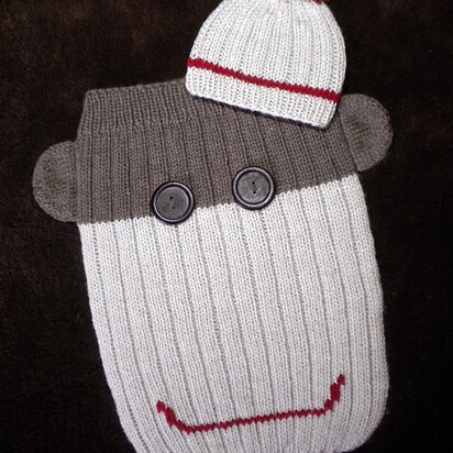 Sock Monkey Sleep Sack and Hat