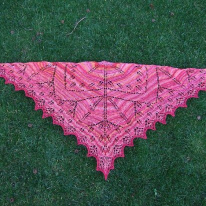 Autumn glory shawl