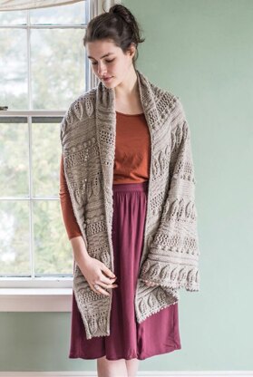 Greenwood Shawl in Berroco Ultra Alpaca - Pv2-16 - Downloadable PDF