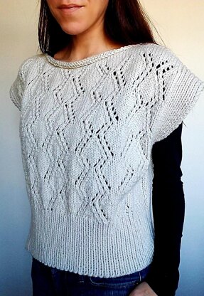 Flying Diamonds Poncho Sweater