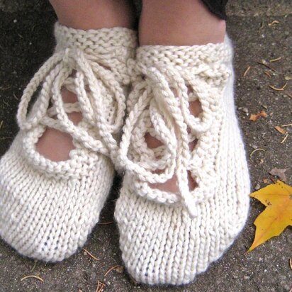 Marshmallow Slippers - knitting pattern