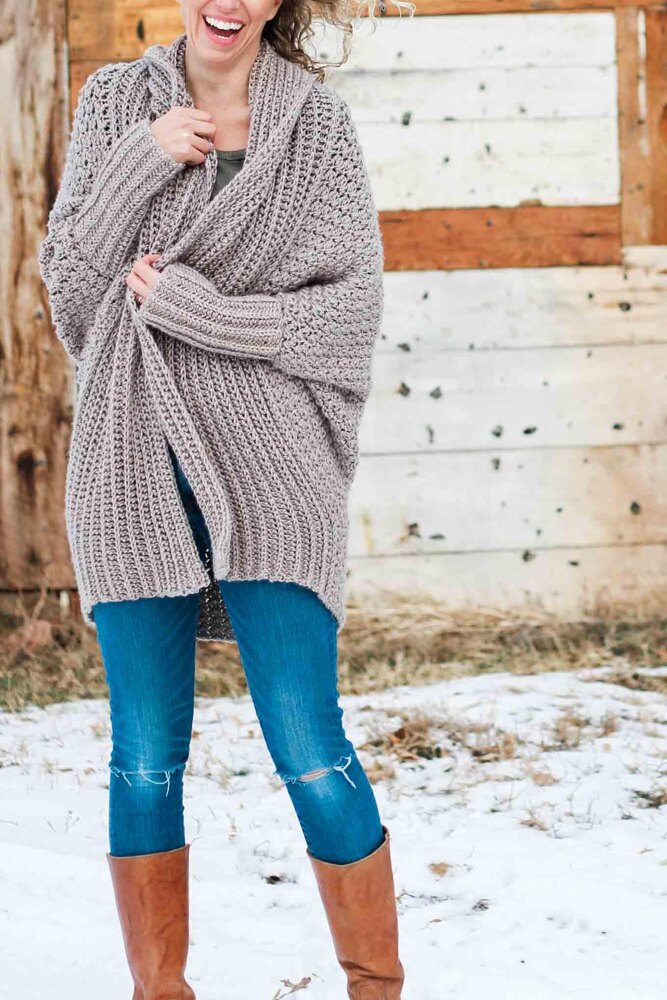 The Habitat Cardigan Crochet pattern by Jess Coppom Make Do Crew LoveCrafts