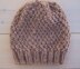 Simple slouchy textured hat