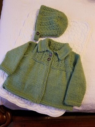 Sweet little jacket & bonnet