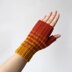 Two-Color Gradation Fingerless Gloves