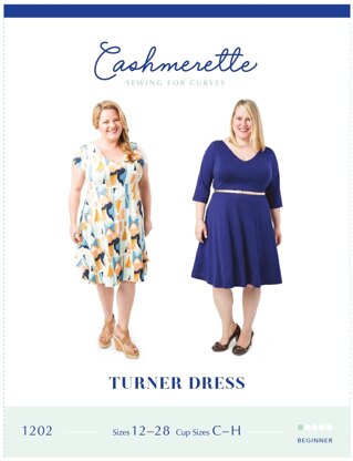 Cashmerette Turner Dress 1202 - Paper Pattern, Size 12 - 28