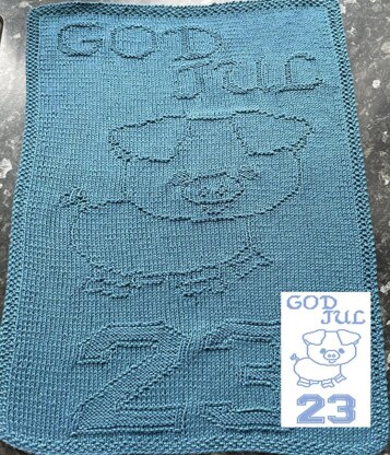 Nr. 690 23. Pig  God Jul guest towel