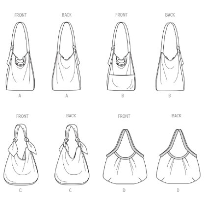 McCall's Bags in Four Styles M8375 - Sewing Pattern