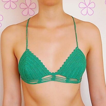 EMERALD bikini top _ C35