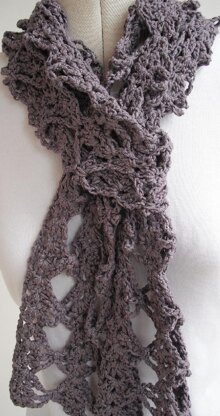 Wisteria crochet scarf