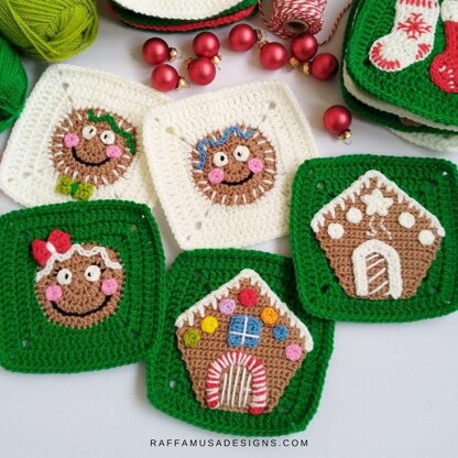 Gingerbread Man Granny Square