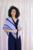 Women's Sapphire Shawl in Universal Yarn Rozetti Yarns Alaska and Cotton Gold - Downloadable PDF