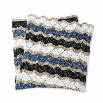 Knit ZigZag Blanket in Bernat Velvet - BRK0502-012159M - Downloadable PDF