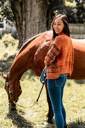 Sorrel tartan cardigan