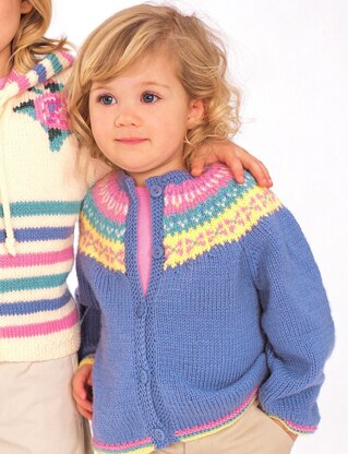 Fair Isle Classic Cardigan in Patons Astra