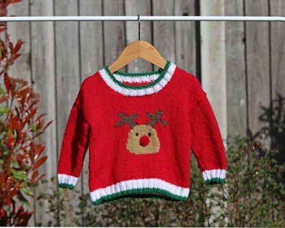 P8 Red Nosed Reindeer Sweater