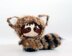Raccoon Doll with removable tail. Toy from the Tanoshi series.