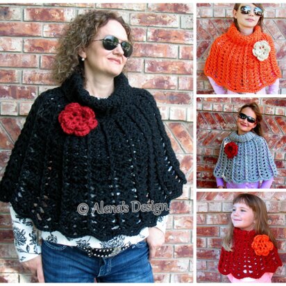 Chic Rose Poncho