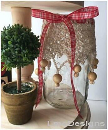 Valentine Hearts Mason Jar Drape: Country Classic