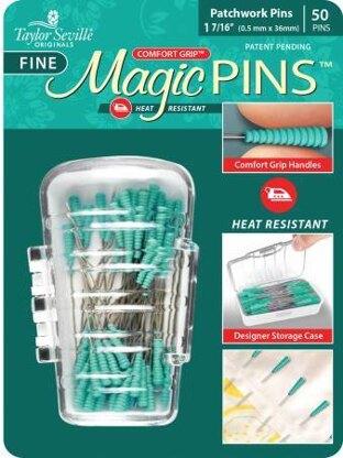 Taylor Seville Tailor Mate Magic Fine Pins Patchwork 50pc