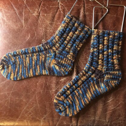 Variegated Cable Socks