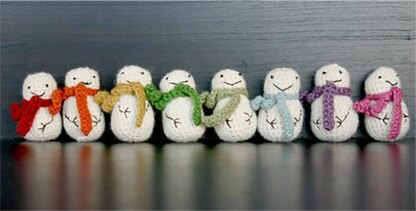 Mini Crochet Snowman