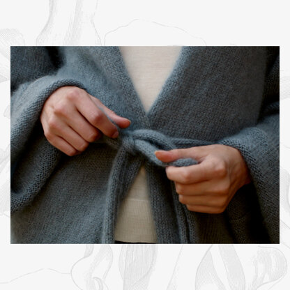 "Emma Cardigan" - Cardigan Knitting Pattern For Women in Willow & Lark Plume
