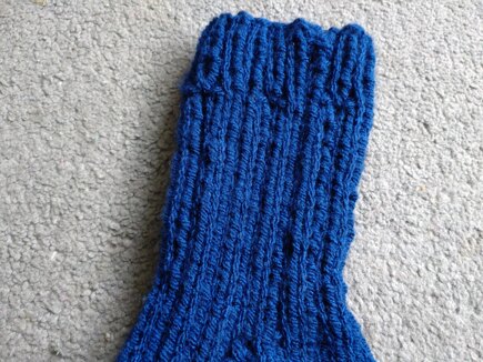 Navy Rib Socks #4