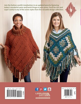 Leisure Arts eBook Boho Chic Crochet Ponchos
