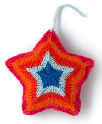 "Christmas Eve Star" - Knitting Pattern For Christmas in Paintbox Yarns Simply DK - DK-XMAS-KNIT-001