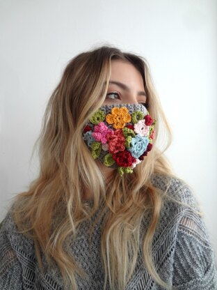 Boho Flower Mask