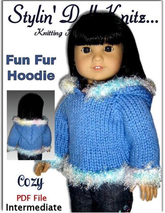 Fun Hoodie for 18 inch dolls, American Girl