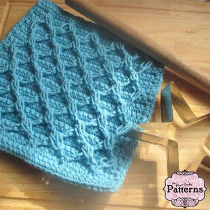 Diamond Cable Dishcloth