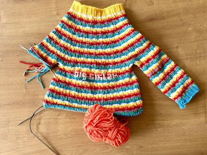 Colourful big sister dress