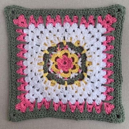 Springtime Blooming Granny Square