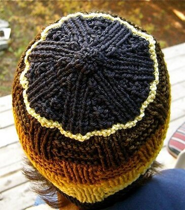 Basketweave Hat with contrast