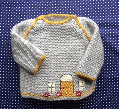 Baby front opening sweater