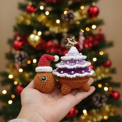 Christmas Turtles Crochet Pattern,Turtle Crochet Pattern